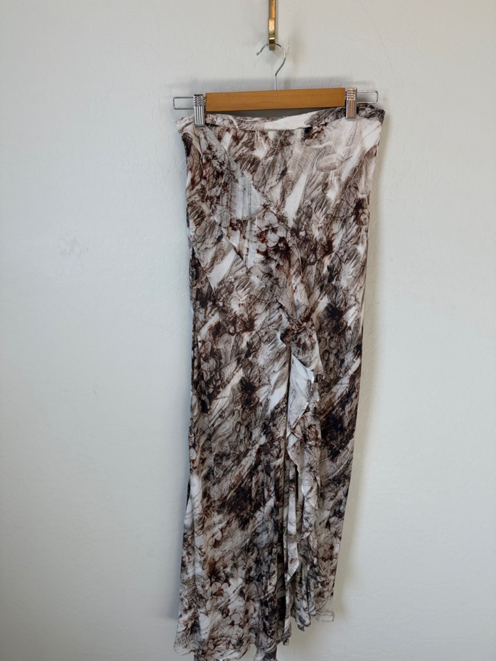 ALLSAINTS Raya Novus Maxi Ruffle Skirt Size 6 - Picture 2 of 6